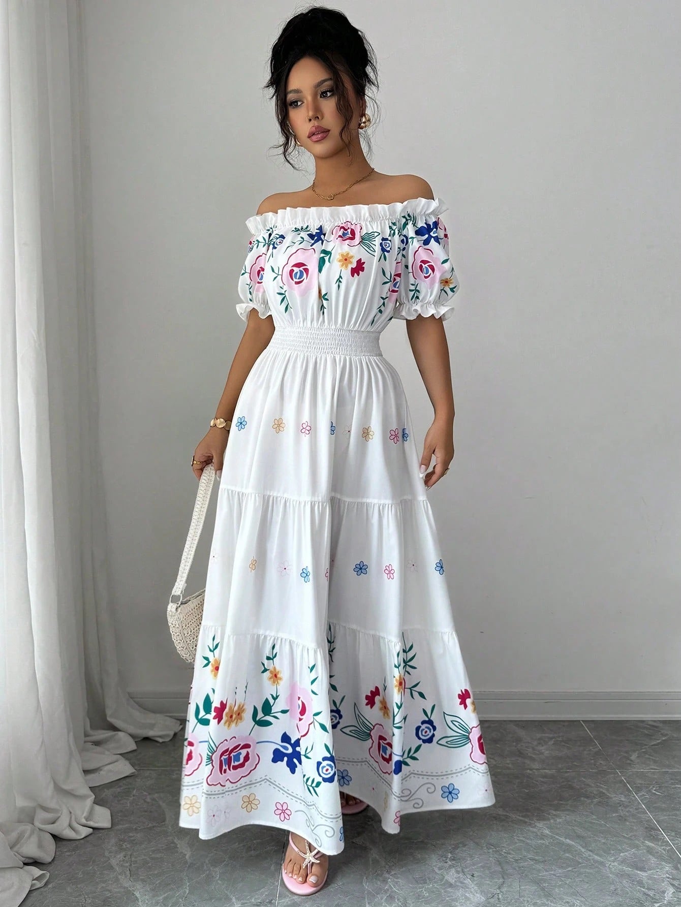 Selin Floral Dress
