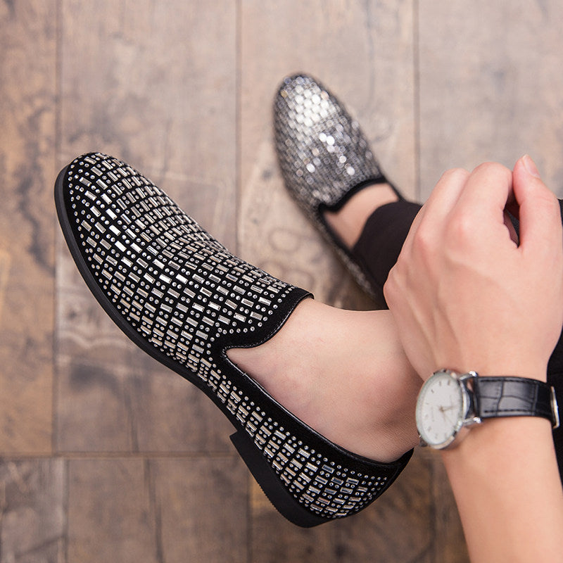 Marcus Rhinestone Slip-On Shoes