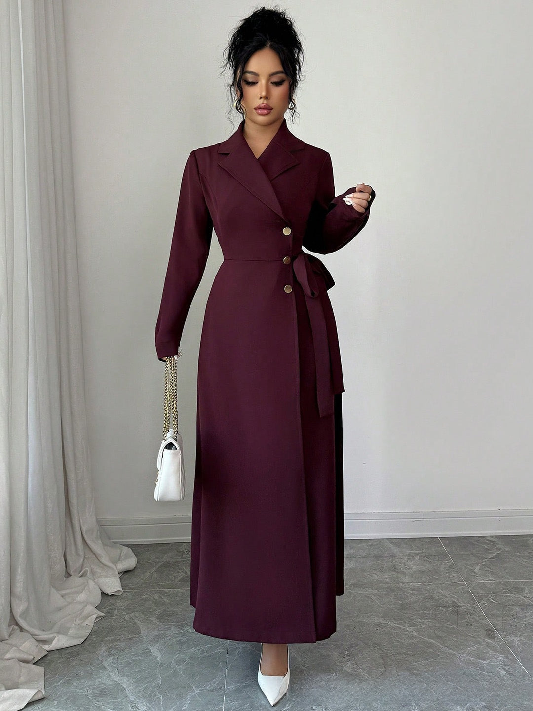 Women's Long Sleeve Dress for Wedding Guest & Occasion