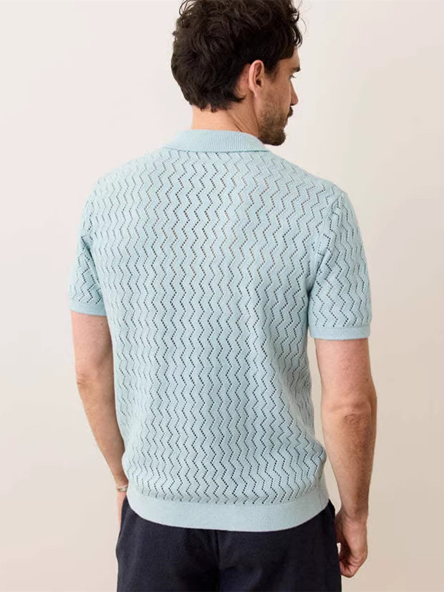 Hollow Knit Polo