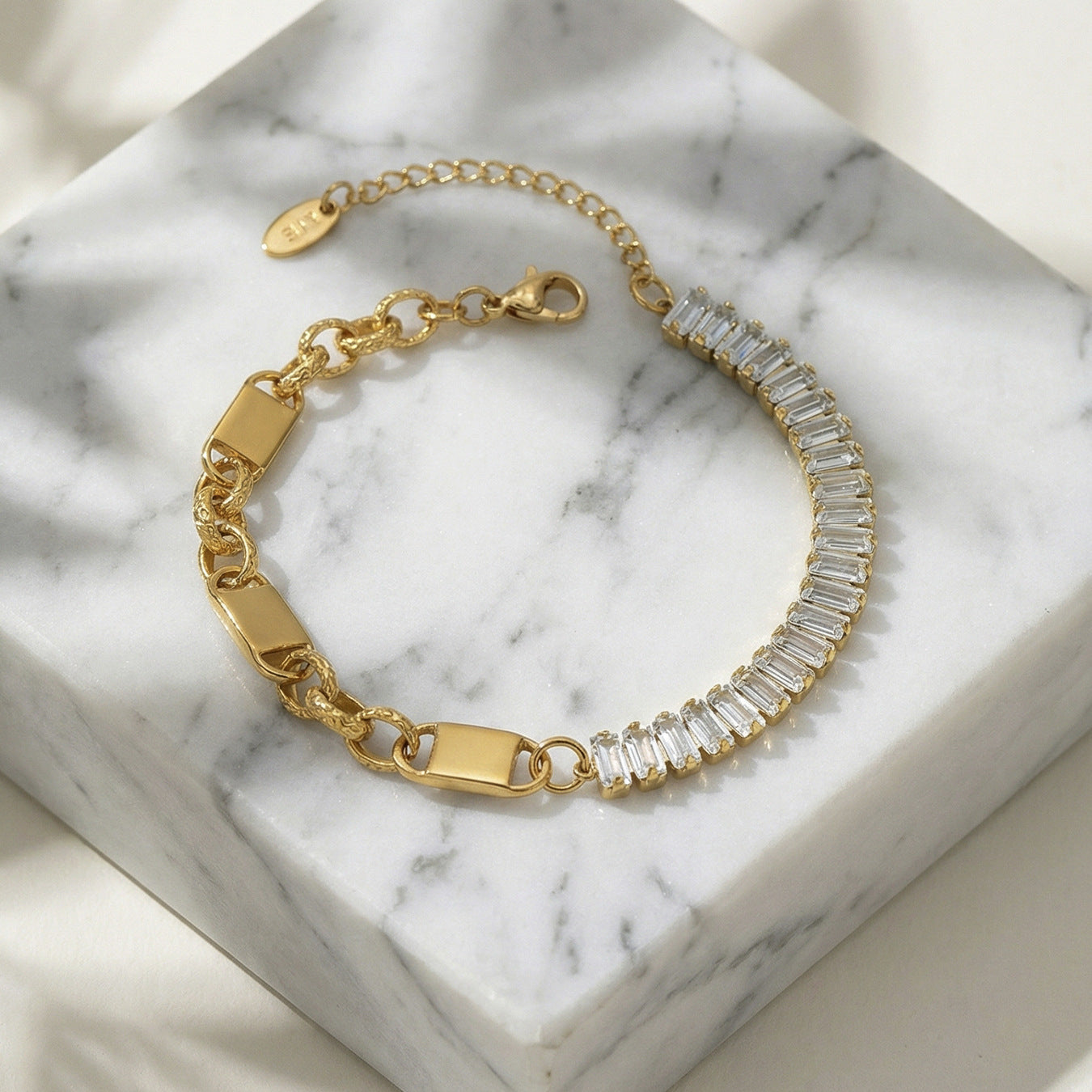 Geometric Zirconia Bracelet