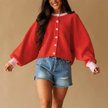 Women's Knitted Cardigan Long Sleeve Sweater