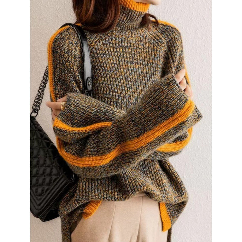 Women's Thick Turtleneck Sweater – Warm Knit Pullover