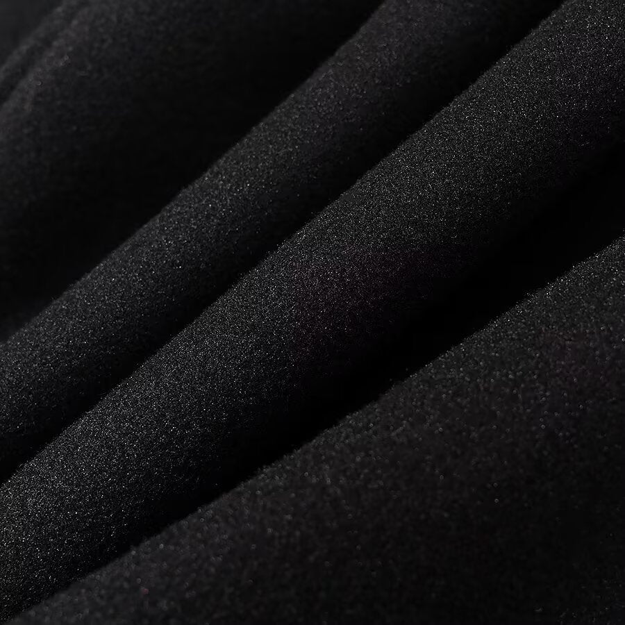 Women's Long Coat – High Collar Loose Maxi Overcoat with Hidden Placket