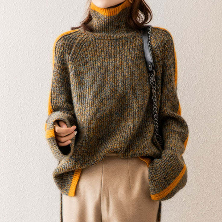 Women's Thick Turtleneck Sweater – Warm Knit Pullover