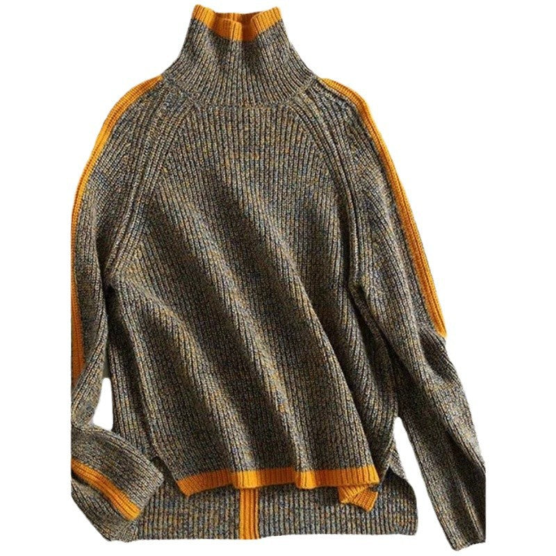 Women's Thick Turtleneck Sweater – Warm Knit Pullover
