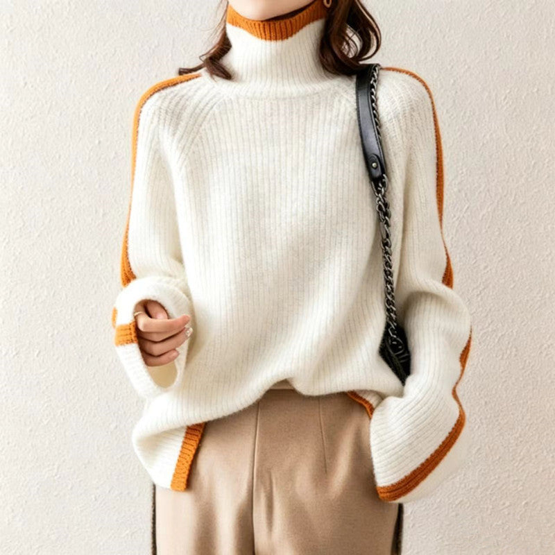 Women's Thick Turtleneck Sweater – Warm Knit Pullover