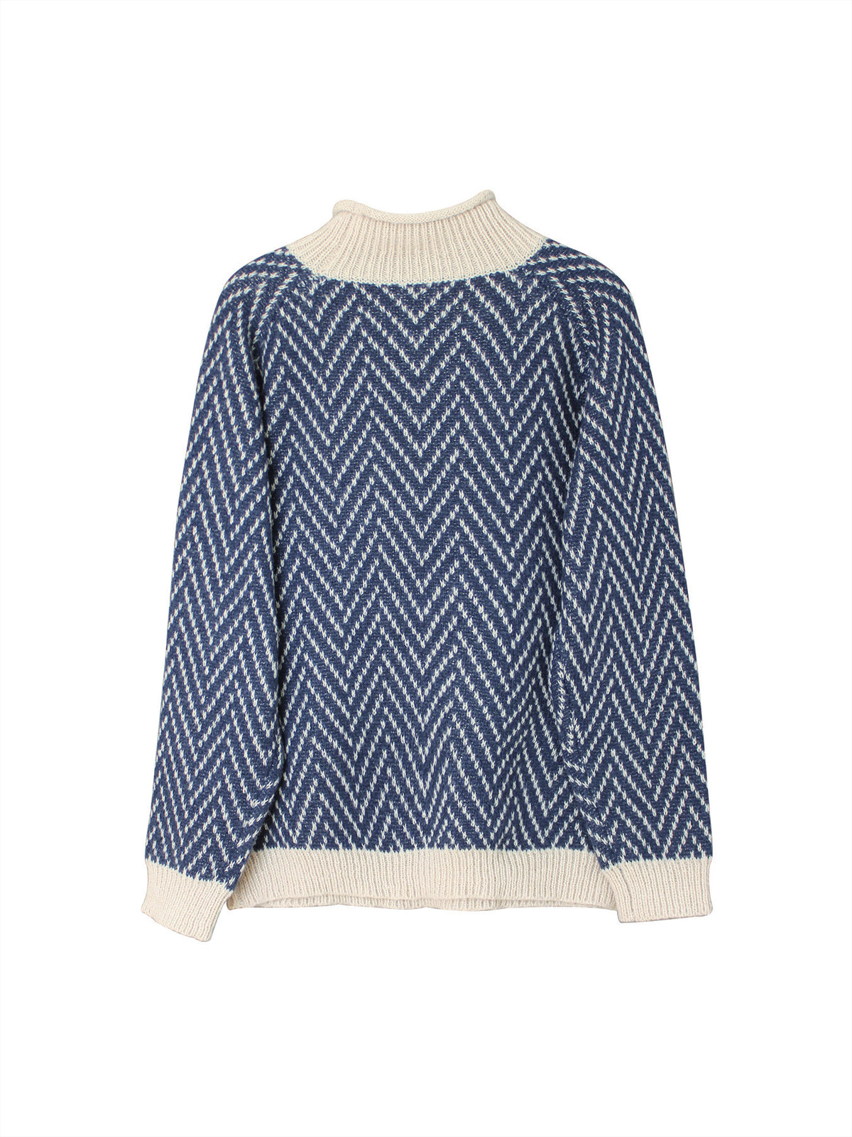 Women's High-Collar Knit Sweater – Long Sleeve Pullover