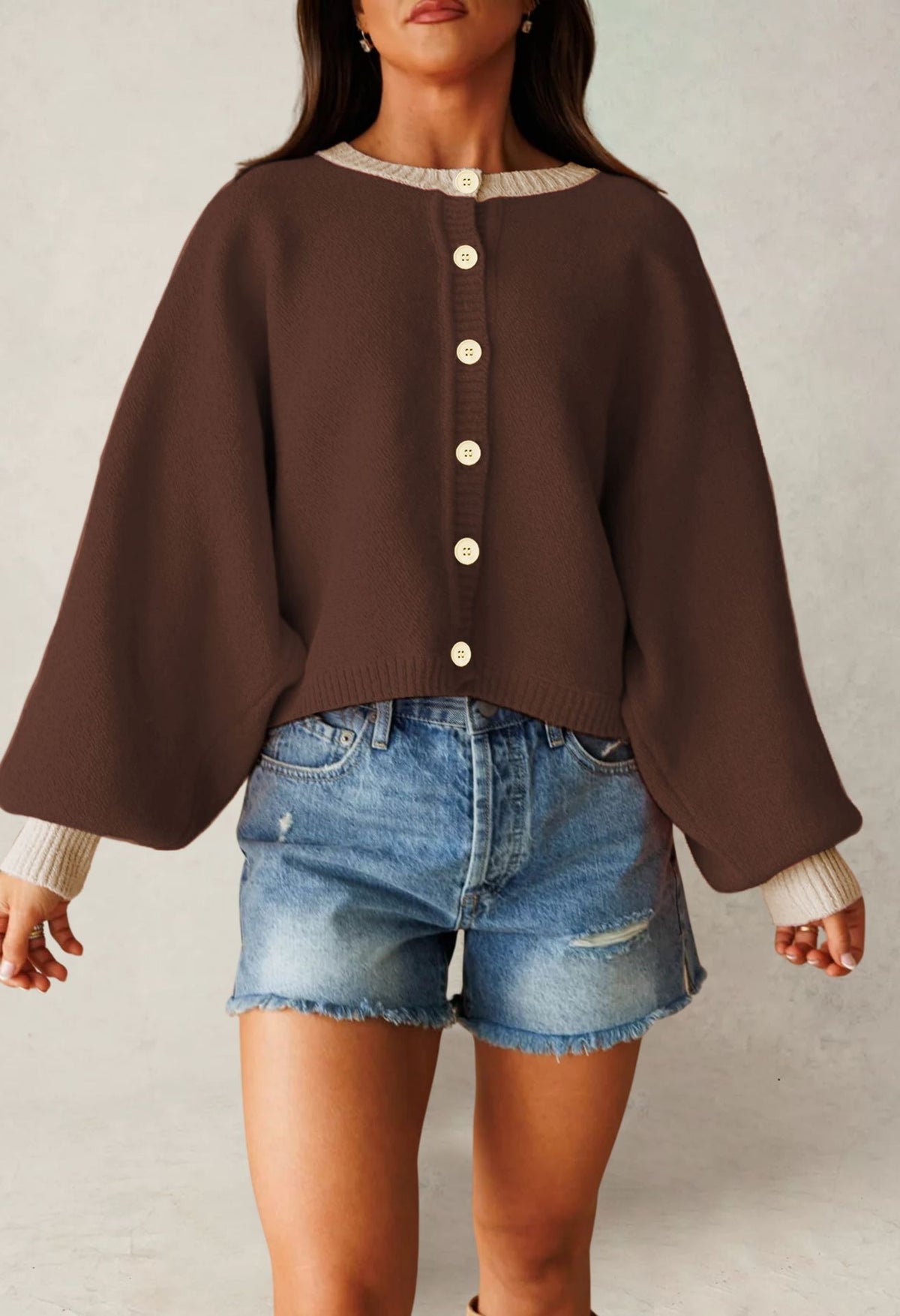Women's Knitted Cardigan Long Sleeve Sweater