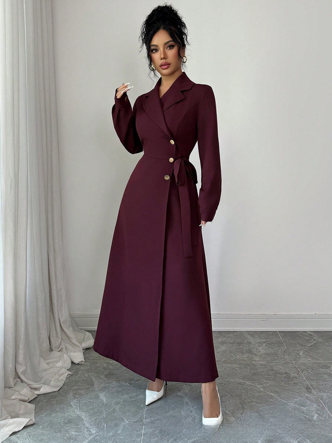 Women's Long Sleeve Dress for Wedding Guest & Occasion
