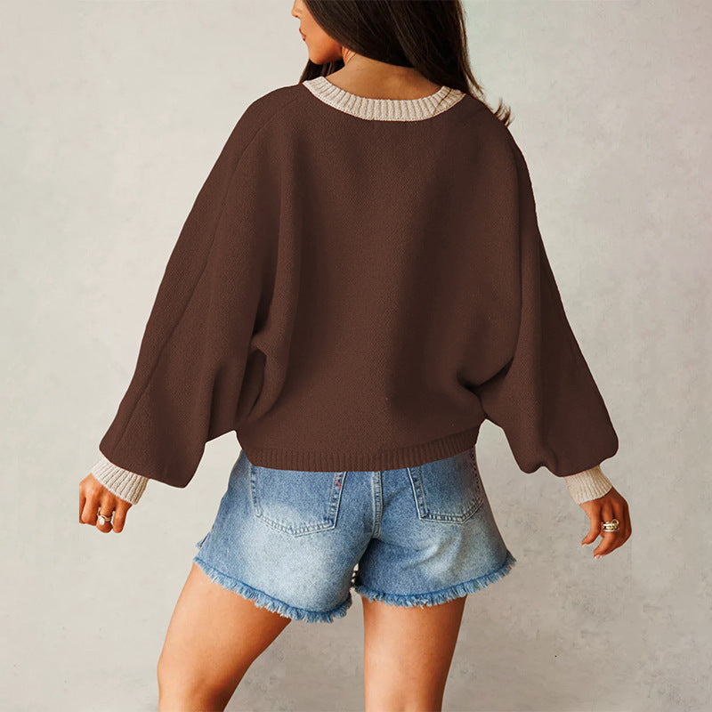 Women's Knitted Cardigan Long Sleeve Sweater