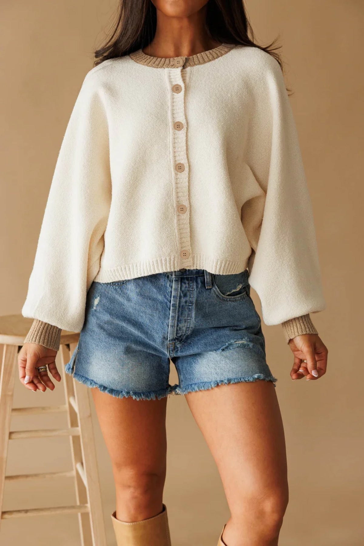 Women's Knitted Cardigan Long Sleeve Sweater