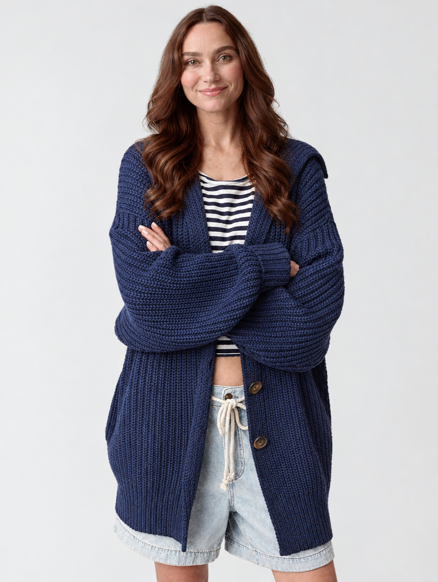 Tina Women Oversized Sweater Cardigan