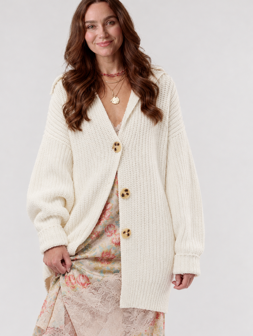 Tina Women Oversized Sweater Cardigan